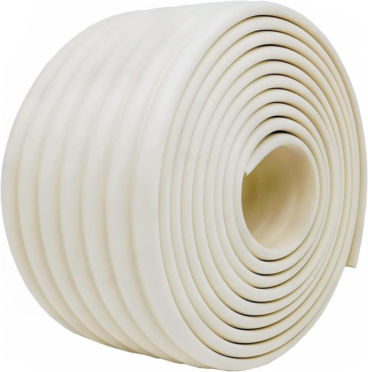 Chi Yue White Extra Dense Furniture Table Wall Edge Protectors Foam Baby Safety Bumper Guard Protector, 2 Meters (6.5 Ft) Long 8 Cm Wide