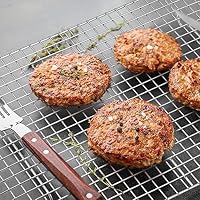 TEAMFAR Abkühlgitter, Rechteckig Edelstahl Kuchengitter Auskühlgitter, 2 Stück Mehrweg Backgitter für Backen Grillen Kühlen, 38,9cm*28,5cm*2cm, Gesund & Langlebig, Spülmaschinenfest – Ansicht 5