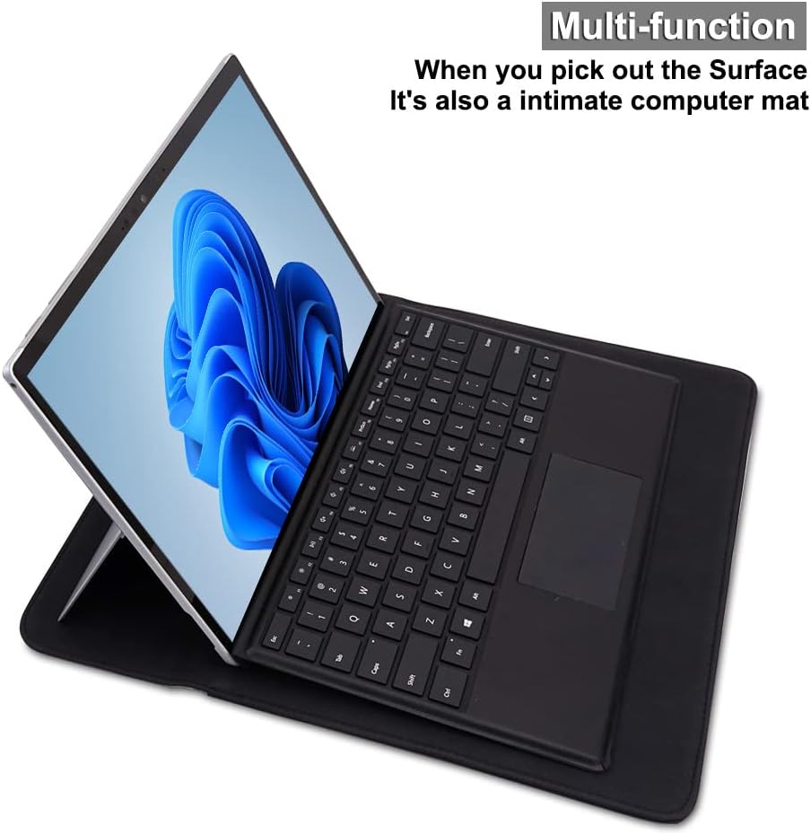 Surface Pro 11th/10/9/8/7/6/5/4/Pro X Sleeve case, for Microsoft 12-12.3-13 Inch Tablet Waterproof Ultrathin Carrying Cover Bag (Black) - Image 4