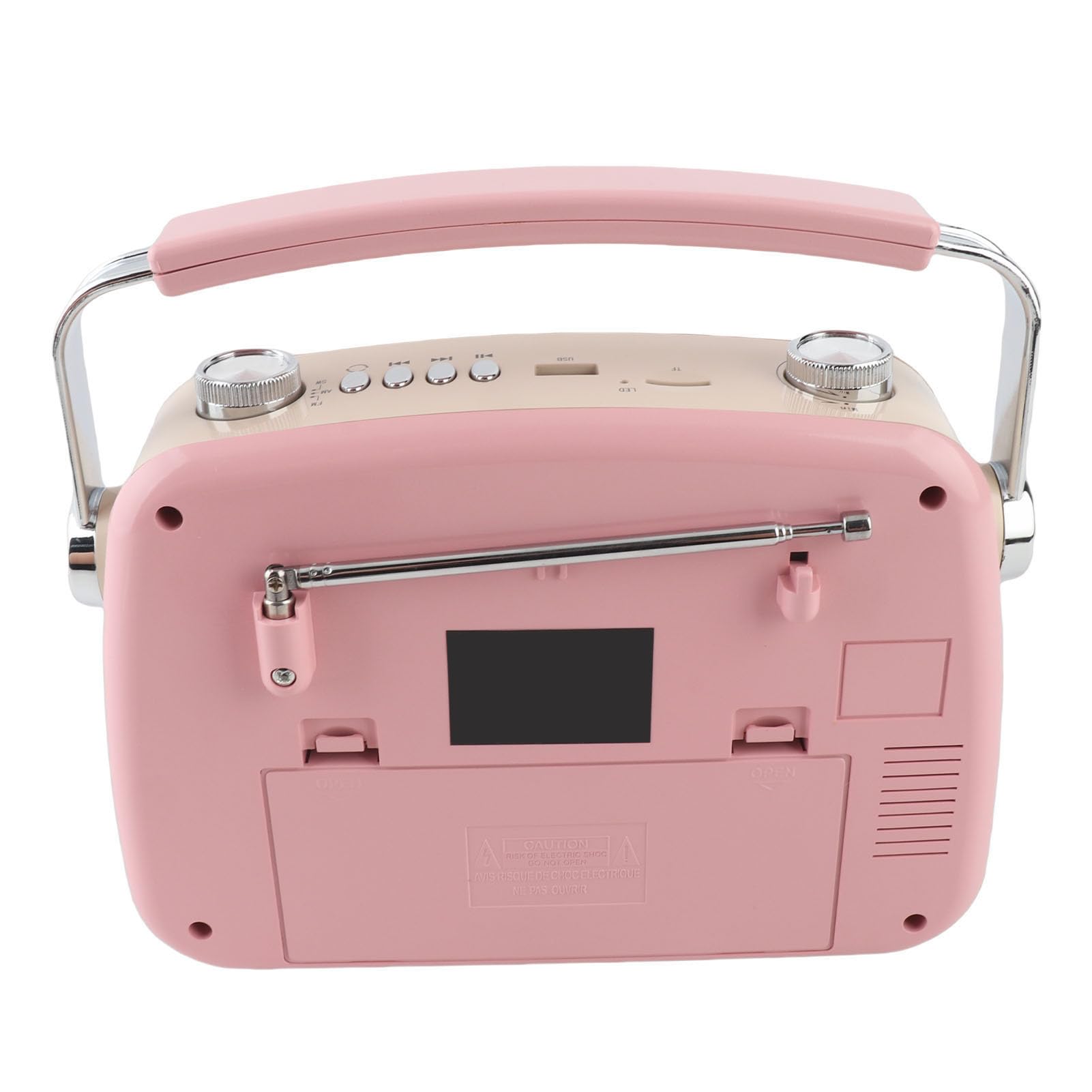 Radio Portable Rétro, Radio AM FM avec Bluetooth, Radio à Ondes Courtes, Fonctionnant sur Batterie ou Alimentation Secteur, Radio Rétro avec Grand Haut-Parleur, Antenne (Épingle)