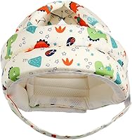 Vista 7 de Casco de bebé para gatear, caminar, sombrero protector de bebé, transpirable, anticolisión, protector de cabeza de bebé, ajustable, casco