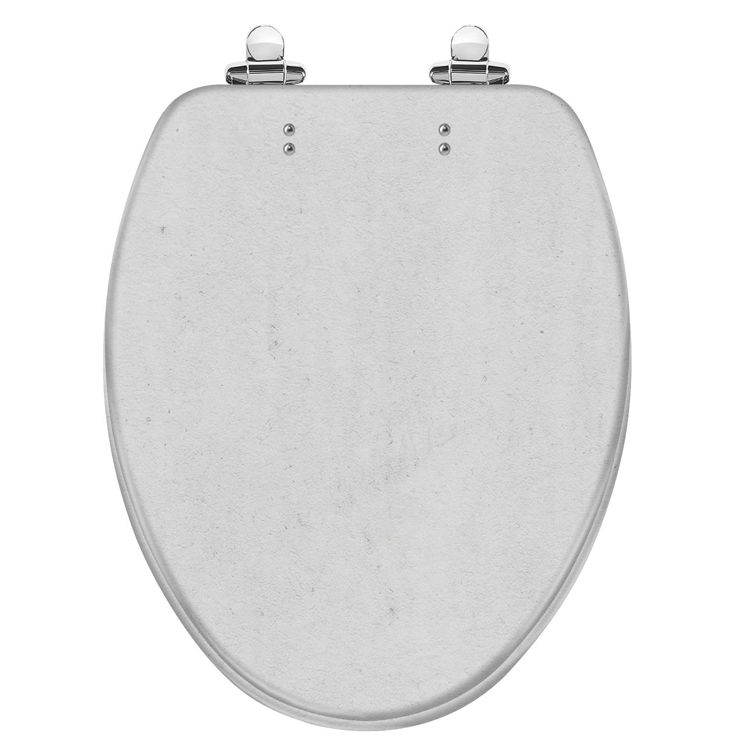 Seamless White Resin Elongated Toilet Seat with Slow-Close Lid and Quick-Release Hinges(Multi5,Elongated)