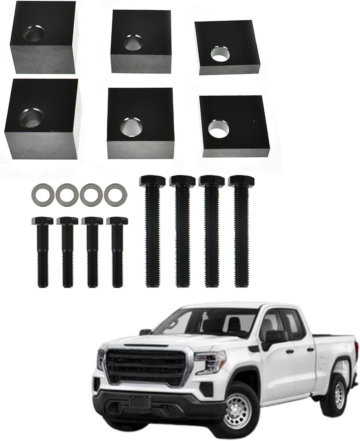 labwork Front Driver Seat Spacers Adjustable Lift Kit Replacement for Silverado Sierra 1500 2500 3500 Trucks 2020 2021