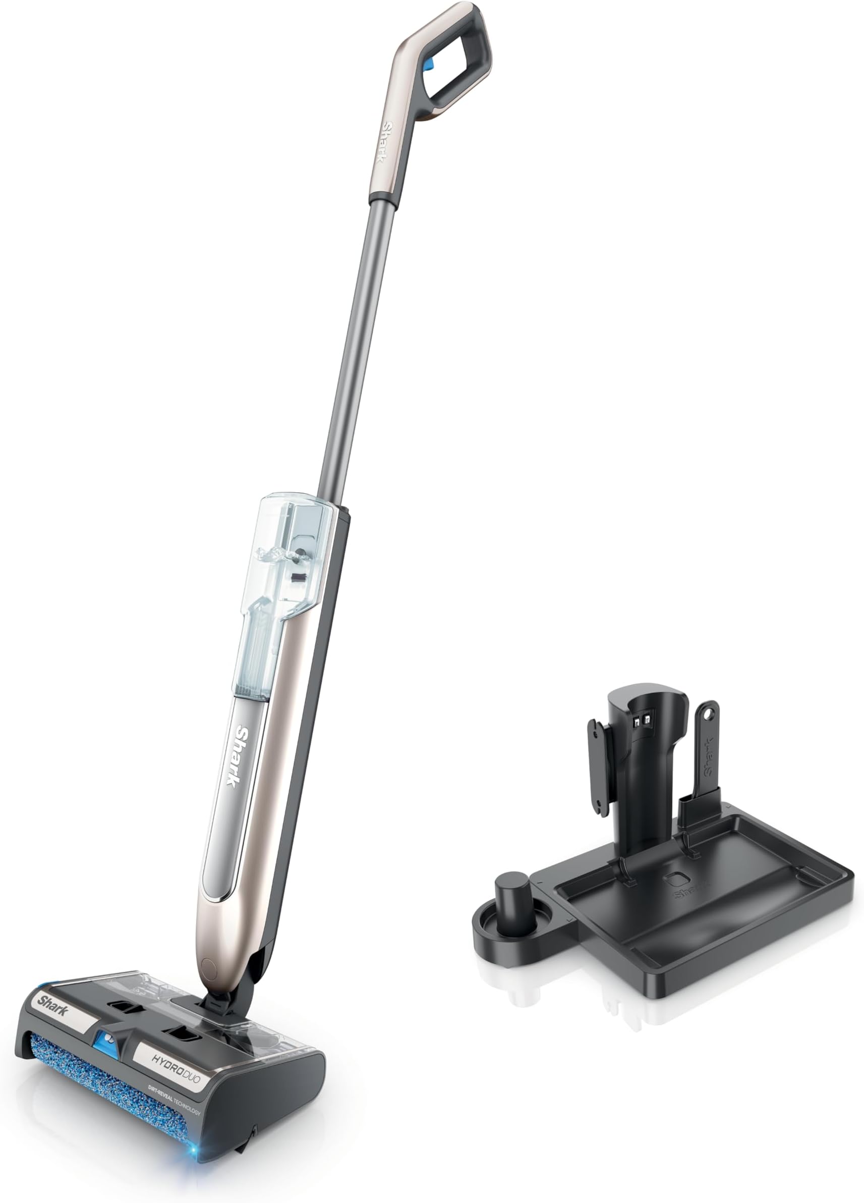 HydroDuo with Dirt-Reveal Technology, Cordless, Everyday Hard Floor Cleaning System, Wet & Dry Debris Pickup, Mops & Scrubs All at Once, Hardwood, Tile, Laminate & Stone, Stone Metallic, WW201