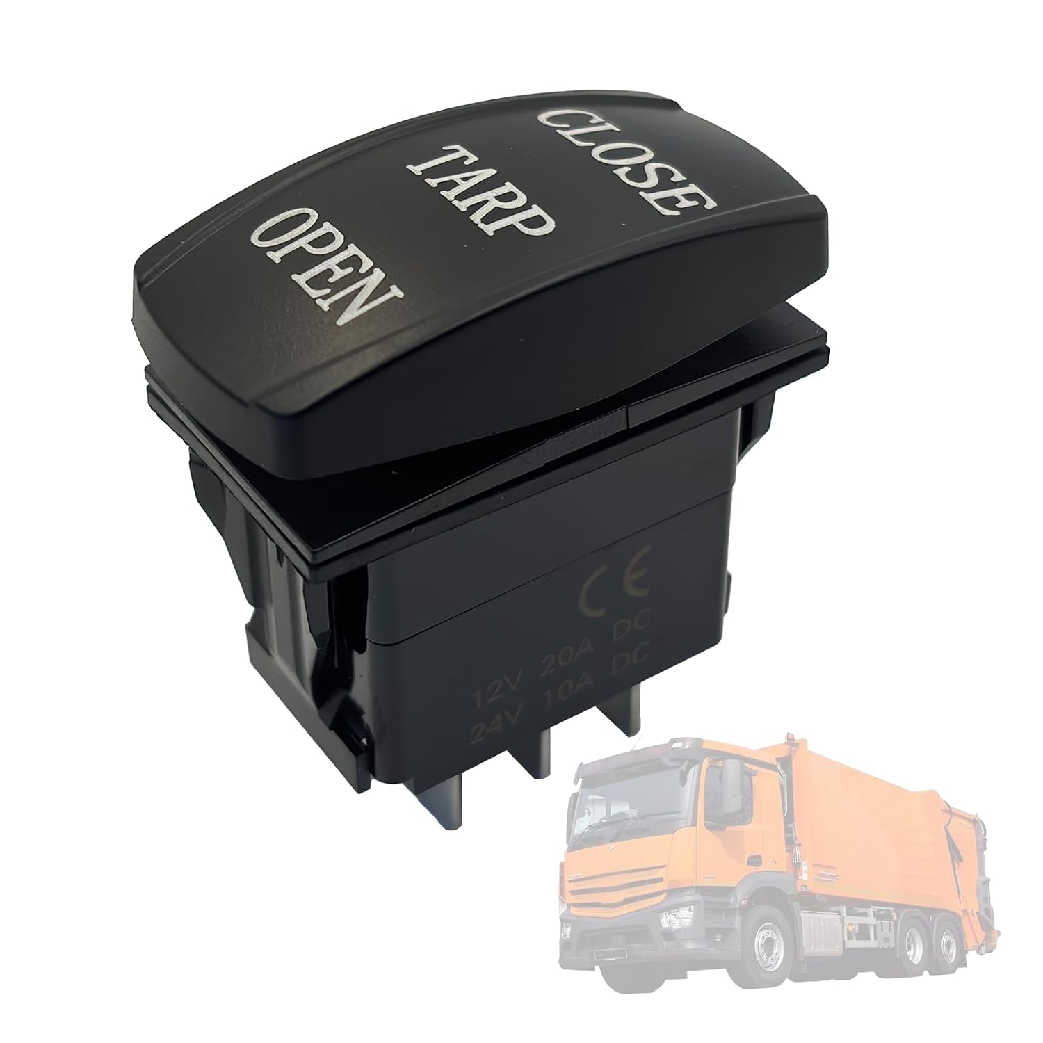 3 Position ‎3 Terminal ON-Off-ON Dump Truck Tarp Rocker Switch 12V 20A