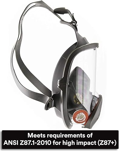 Miniatura 8 de 3M Respirador reutilizable 6800, pieza frontal completa, mediano, 1 unidad