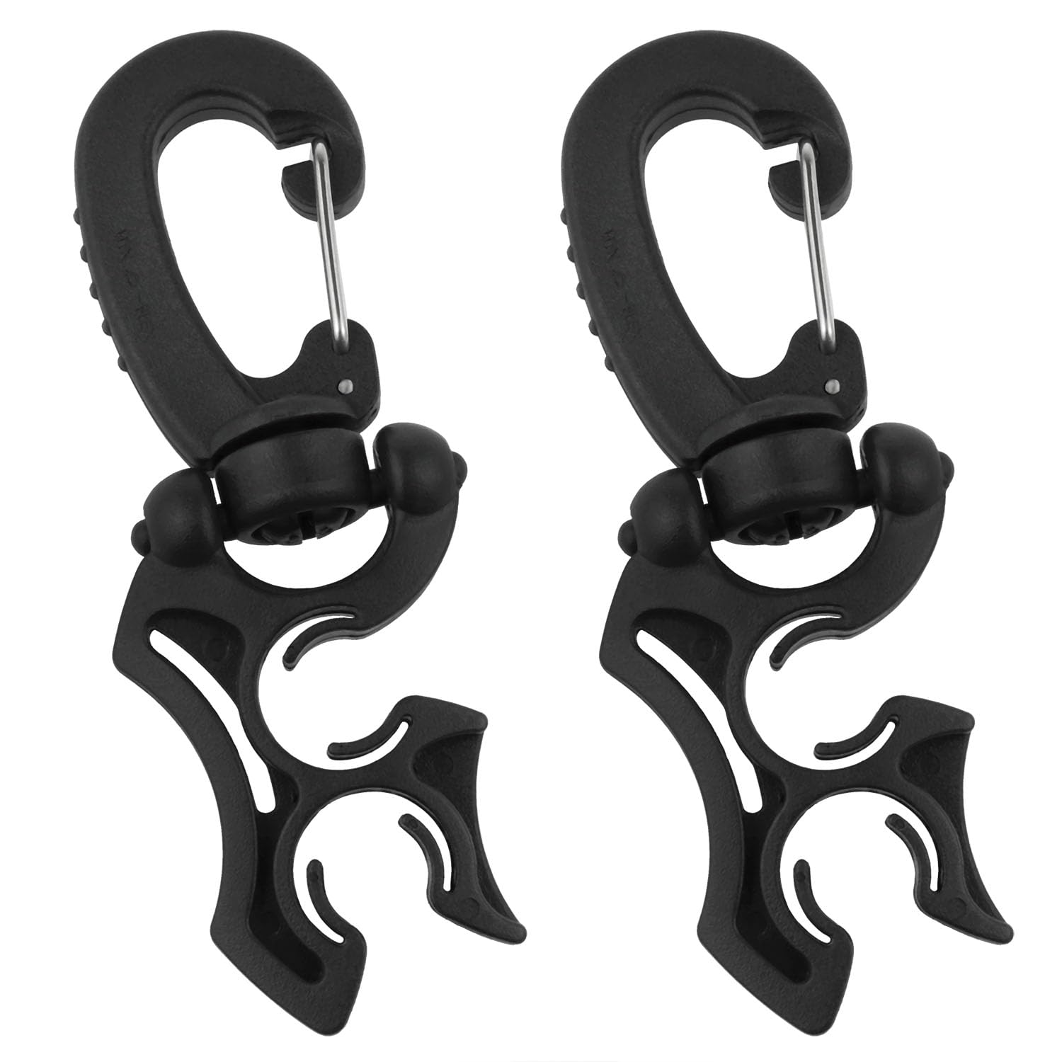 PIYANYO Diving Hose Holder Clip Diving Double BCD Hose Clasp Diving Snorkeling Accessories 2PCS