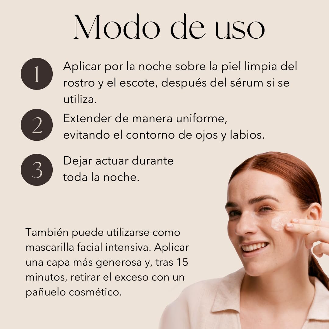 mellow NOIR Glow Mask 2x50ml | Crema de noche regeneradora | Reduce visiblemente los poros y el enrojecimiento | Para una piel más suave y uniforme | Efecto inmediato visible | Cosmética natural