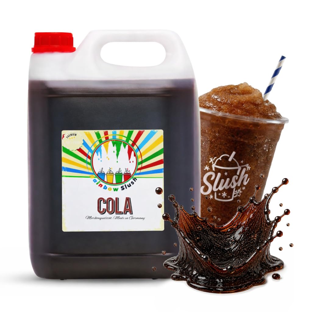 Sirop Rainbow Slush SANS AZO | goûter du cola | Concentré pour machines à neige fondante Slushy Maker machines à glace boissons 1:5