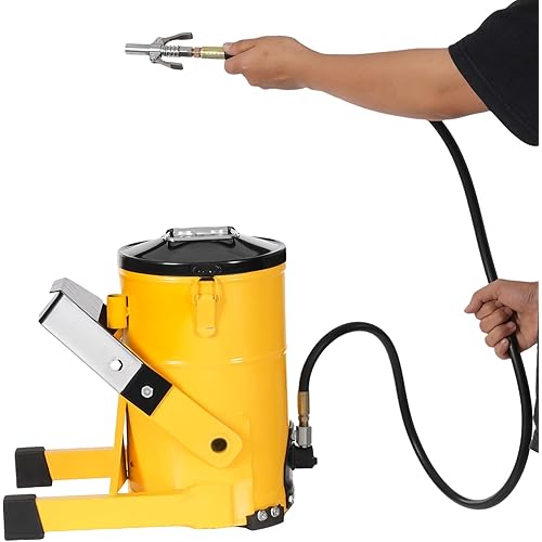 2.64gal High-Pressure Foot Operated Grease Pump, Portable Foot Operated High Pressure Grease Machine, Portable Grease Pump Set for Agricultural Equipment, Automobiles, Ships