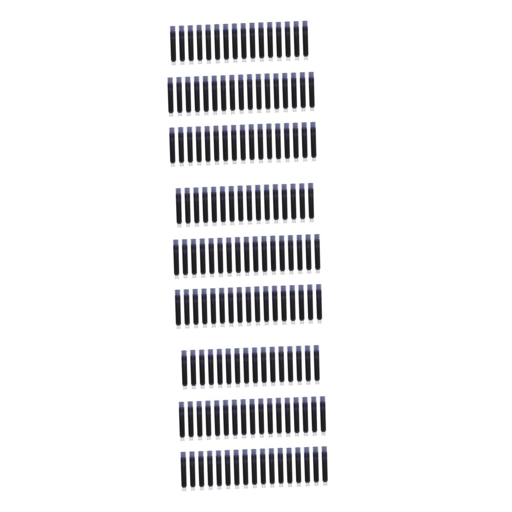 OSALADI 3 Ensembles Recharges Pour Stylos Plume Lot De Cartouches Encre Bleue Et Noire Pour Fournitures Scolaires Compatible Avec Stylo Plume Standard Accessoires Pratiques 100 Pièces * 3