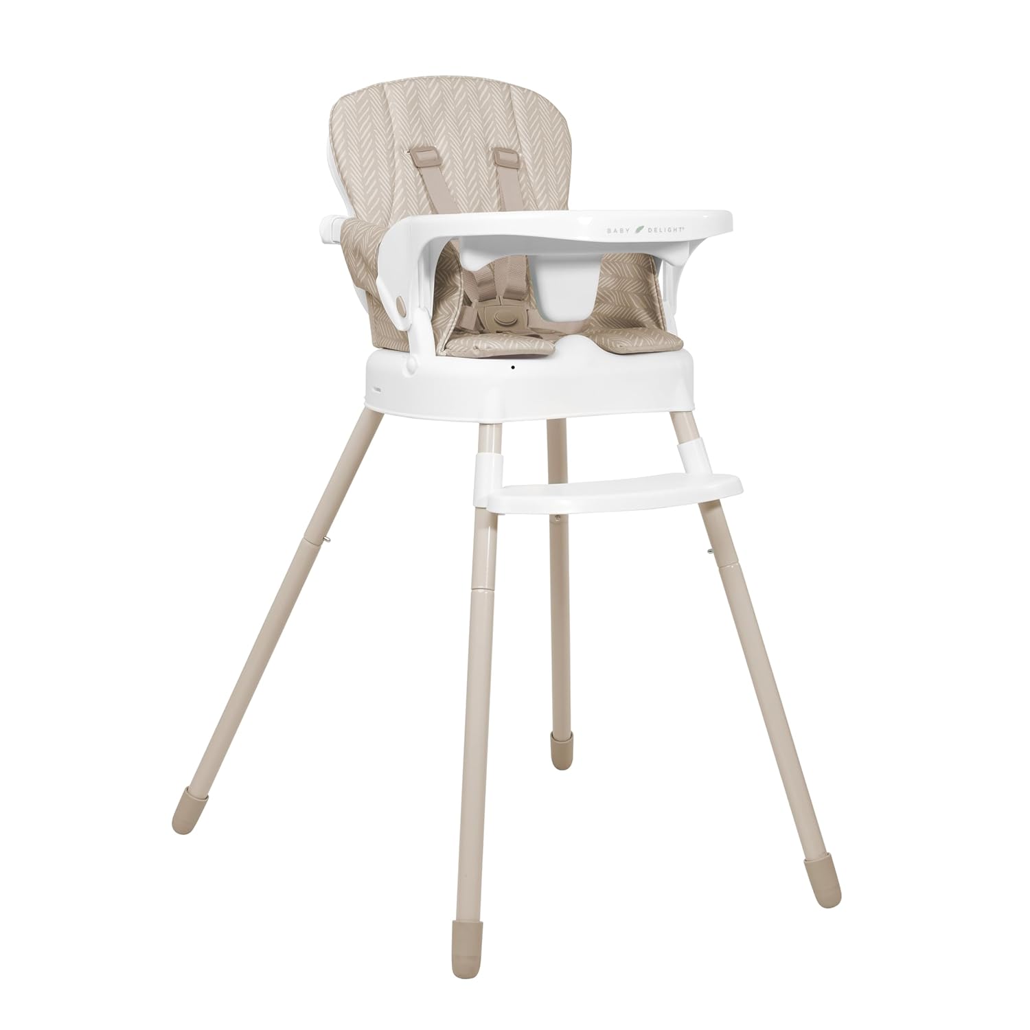 Baby Delight Ascent | 3-in-1 Highchair | Converts to Booster Seat and Playroom Chair | Tan
