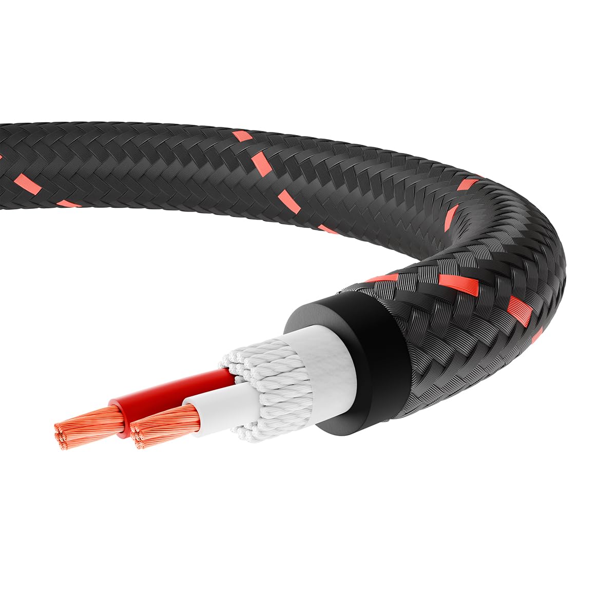 Triangle – Câbles Enceintes Prémontés avec Fiches Banane Red Serie 2x3m - Cuivre OFC 99,99% Pur – Qualité Audiophile – Compatible Amplificateur & Enceintes Passives (Paire)