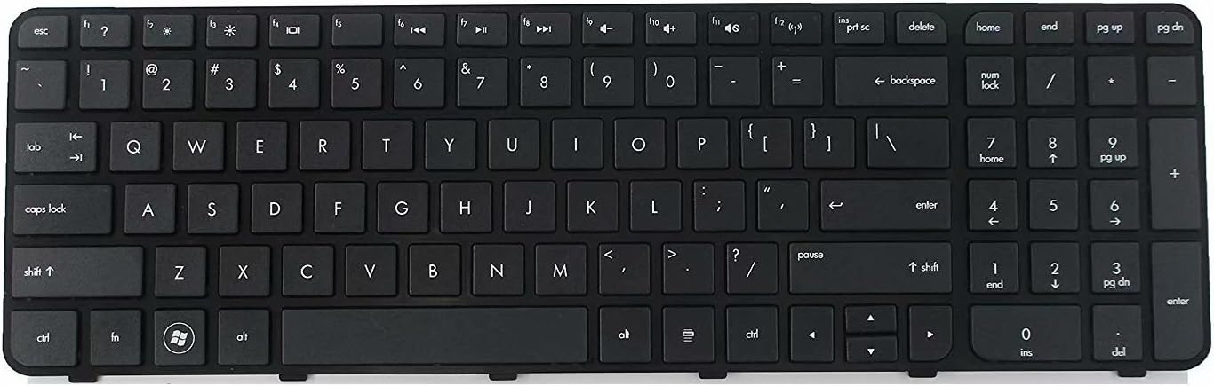 Laptop US Keyboard for HP Pavilion G6-2235us G6-2236tx G6-2237cl G6-2237nr G6-2237us G6-2238dx G6-2239dx G6-2240ca G6-2243cl G6-2244ca with Frame