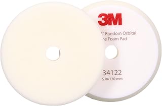 Perfect-It 3M Random Orbital Foam Compounding Pad, 5"/130 mm, White, PN34122, Automotive Compounding and Polishing