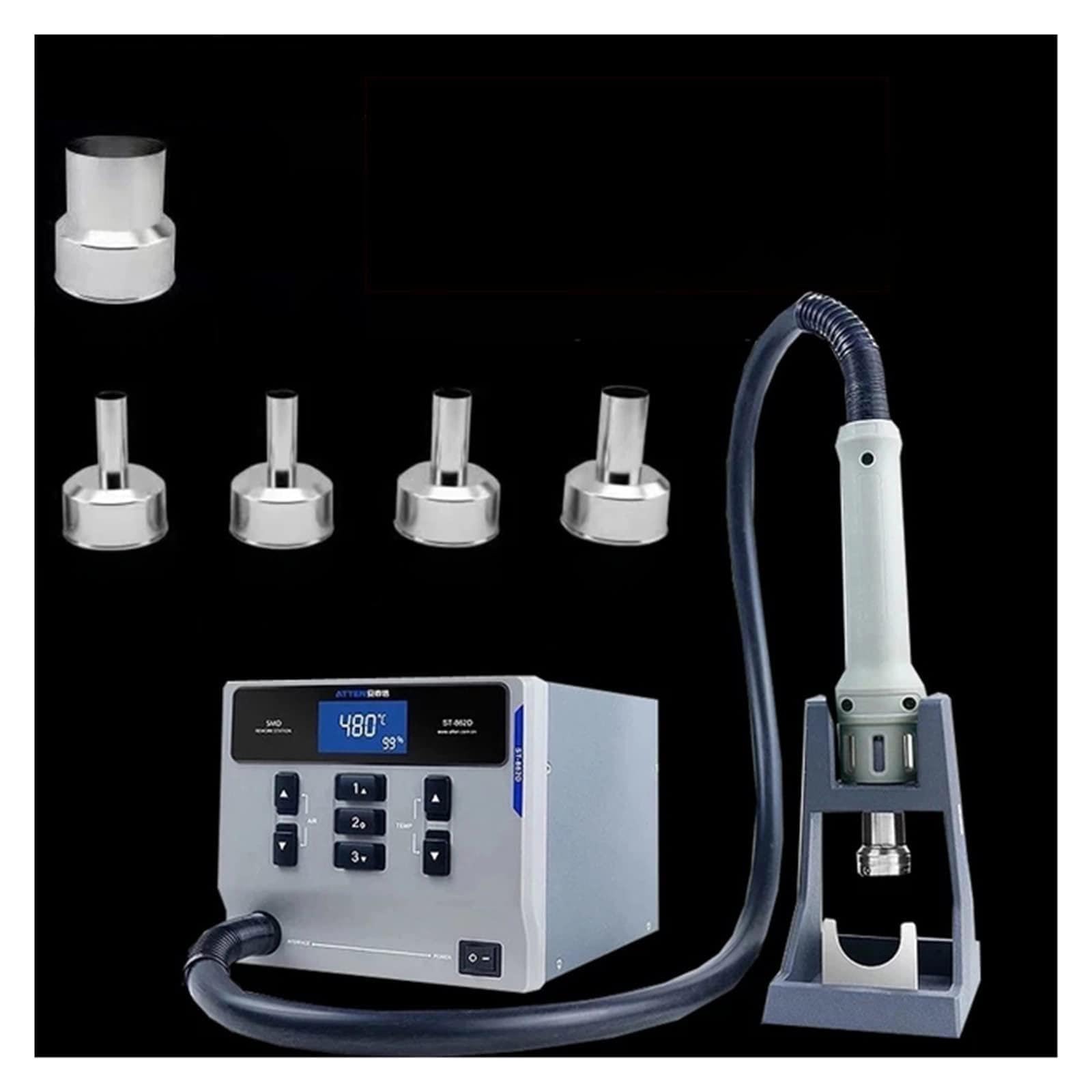 St-862D 1000W Hot Air Gun Digital Display BGA Rework Station Automatic Sleep Repair Desoldering Station(Set B)