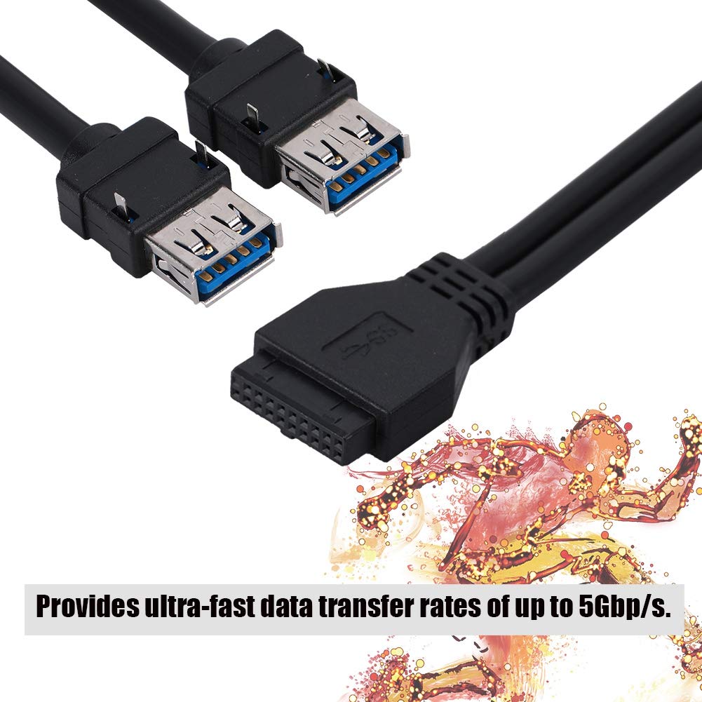 JMT 2 porte USB3.0 staffa per pannello frontale PC 3.5 alloggiamento