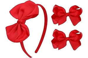 Red Headband with Bow for School Girls