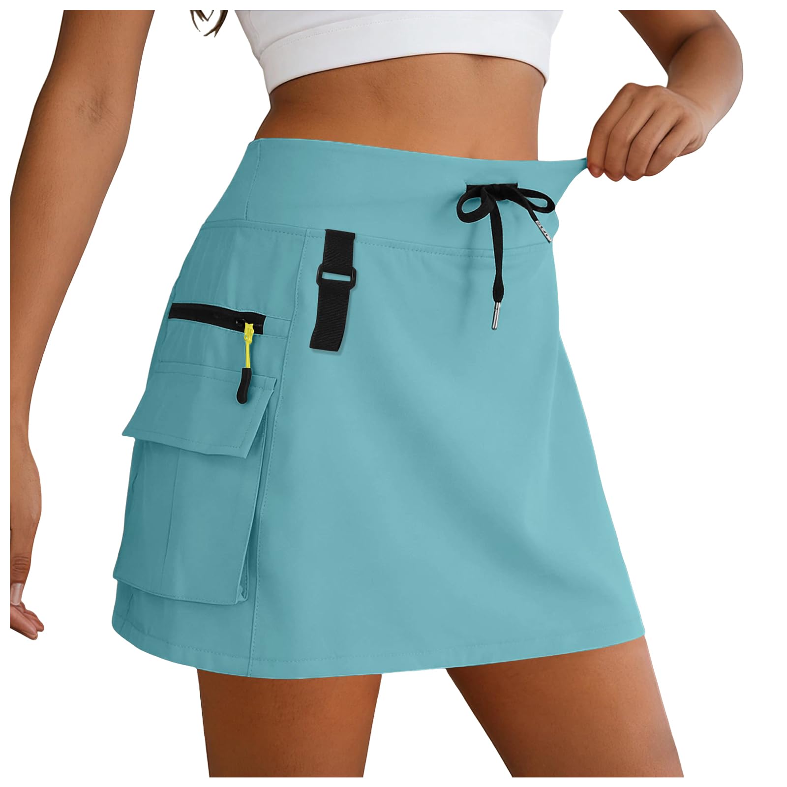 Falda Pantalón Deportiva Mujer Estilo Tenis Y Trekking Para Temporada Estival, Prenda Resistente Con Bolsillos Prácticos Diseño Versátil Cómodo Ideal Para Actividades Libre Deportes Ocio Y Salidas