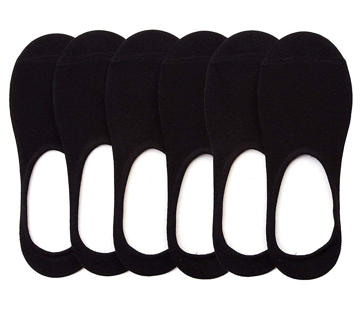 Unisex Black Cotton Low Cut Loafer Socks | No -Show| Anti Slip Silicon Grip-picture-59
