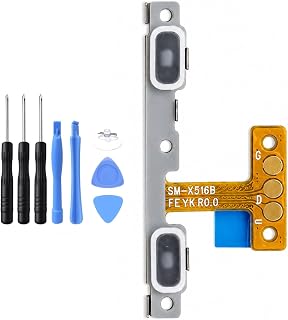 ubrokeifixit Tab S9 FE X516 Power On/Off Button Flex Cable,Side Volume Button Flex Cable Replacement for Samsung Galaxy Tab S9 FE SM-X516B X510 10.9" 2023