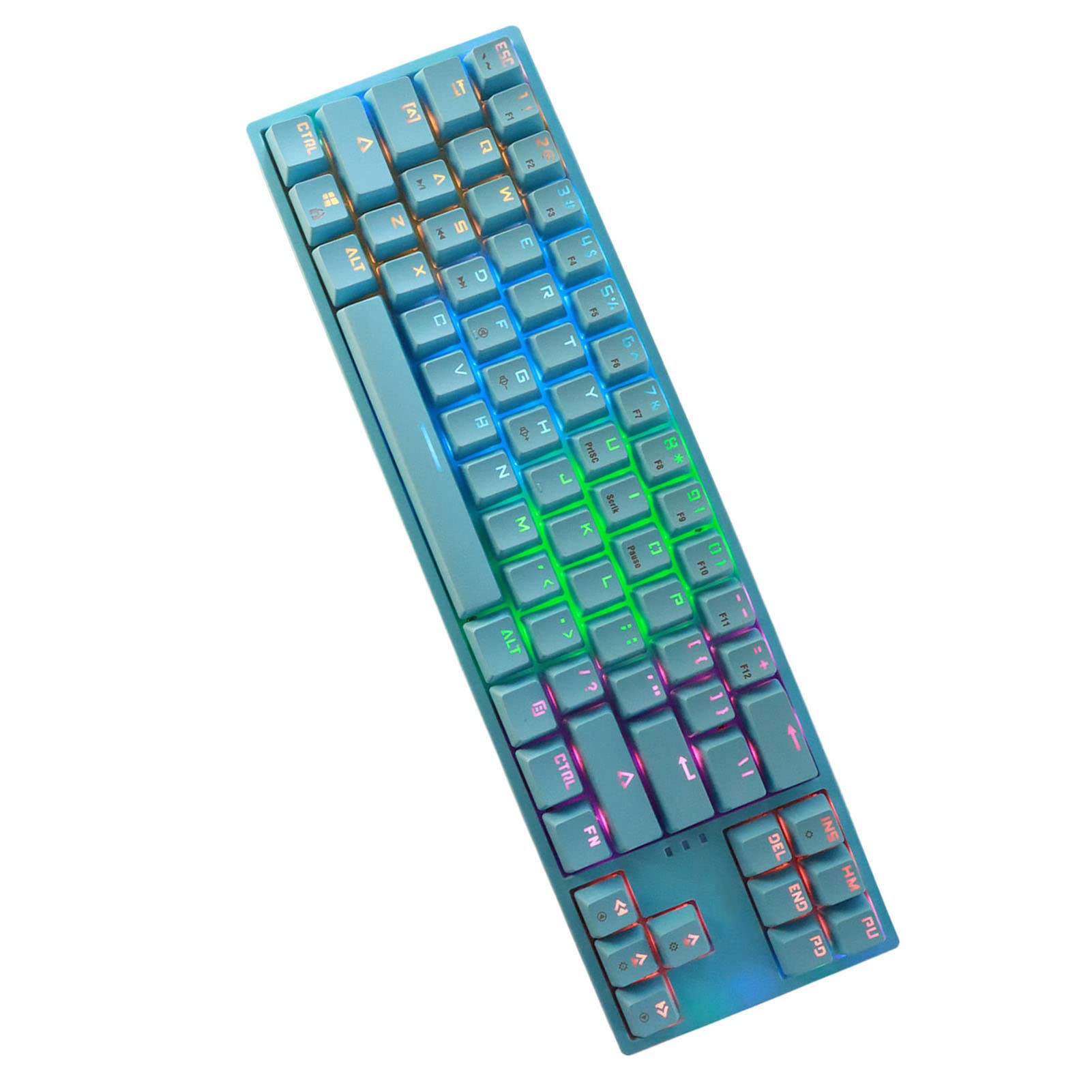 Cocoarm Tastiera Meccanica 71 Tasti, Interruttori Blue, RGB Type-C (BLUE)