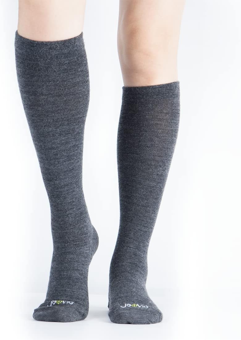 ja vie 80% Merino Wool Ultra Soft 15-20mmHg Graduated Compression Socks for Women & Men - Image 2