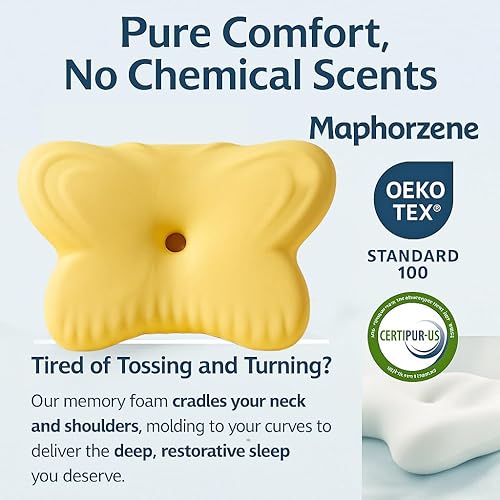 Miniatura 3 de Almohada cervical para dolor de cuello y personas que duermen de lado, almohada ergonómica patentada de espuma viscoelástica  Altura ajustable para