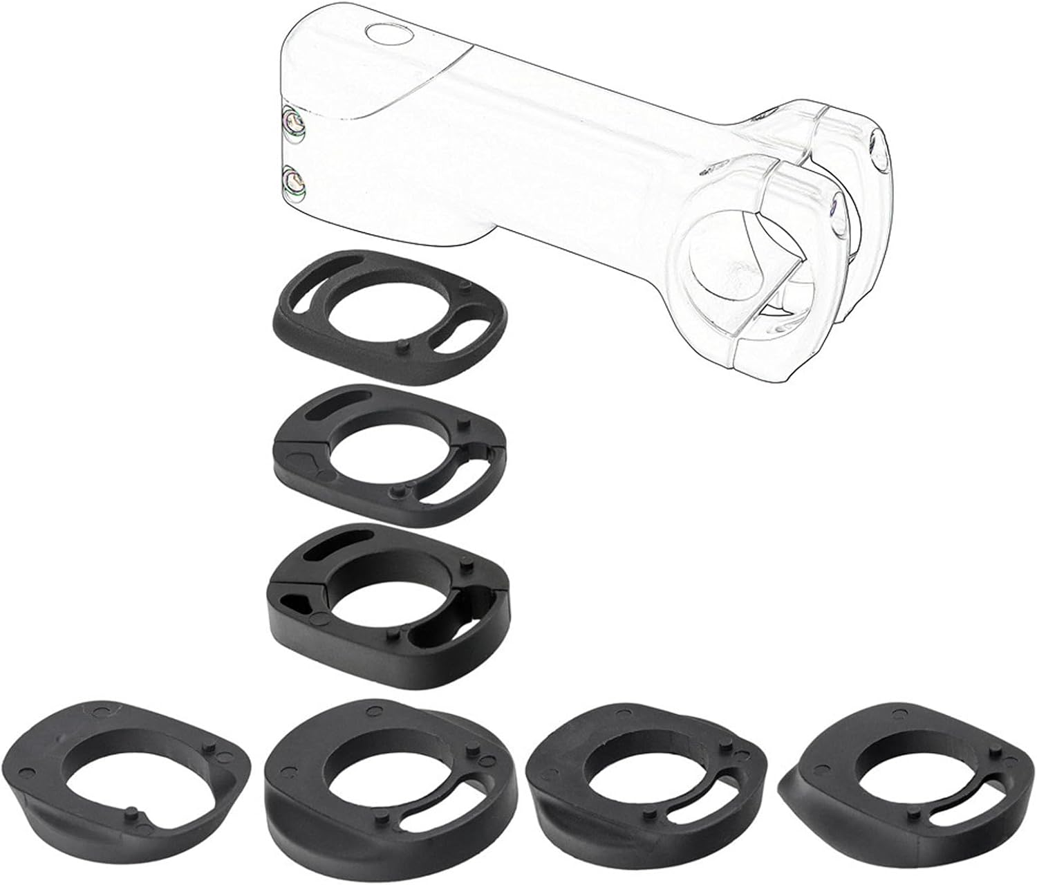 Headset, CNC Processing Internal Routing Spacer Lower Top Cover Bearing Bicycle Headseat for Mountain Bikes, SPYMINNPOOkho1mtwfa5