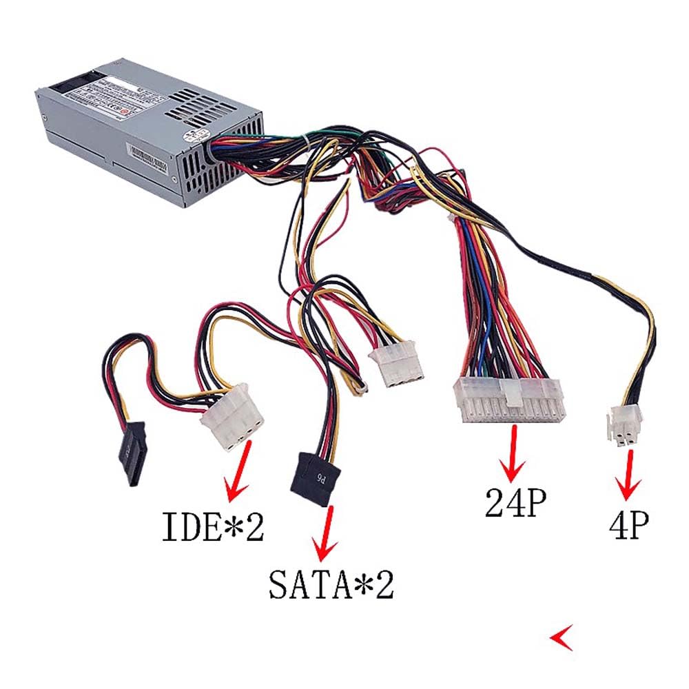 1U HK250-93FP HK320-93FP HK350-94FP HK450-91PP Servidor Industrial NAS Flex Fuente de Alimentación Pequeña para PC All-in-One,AIO,Cajas Registradoras,Servidor NAS (350W)