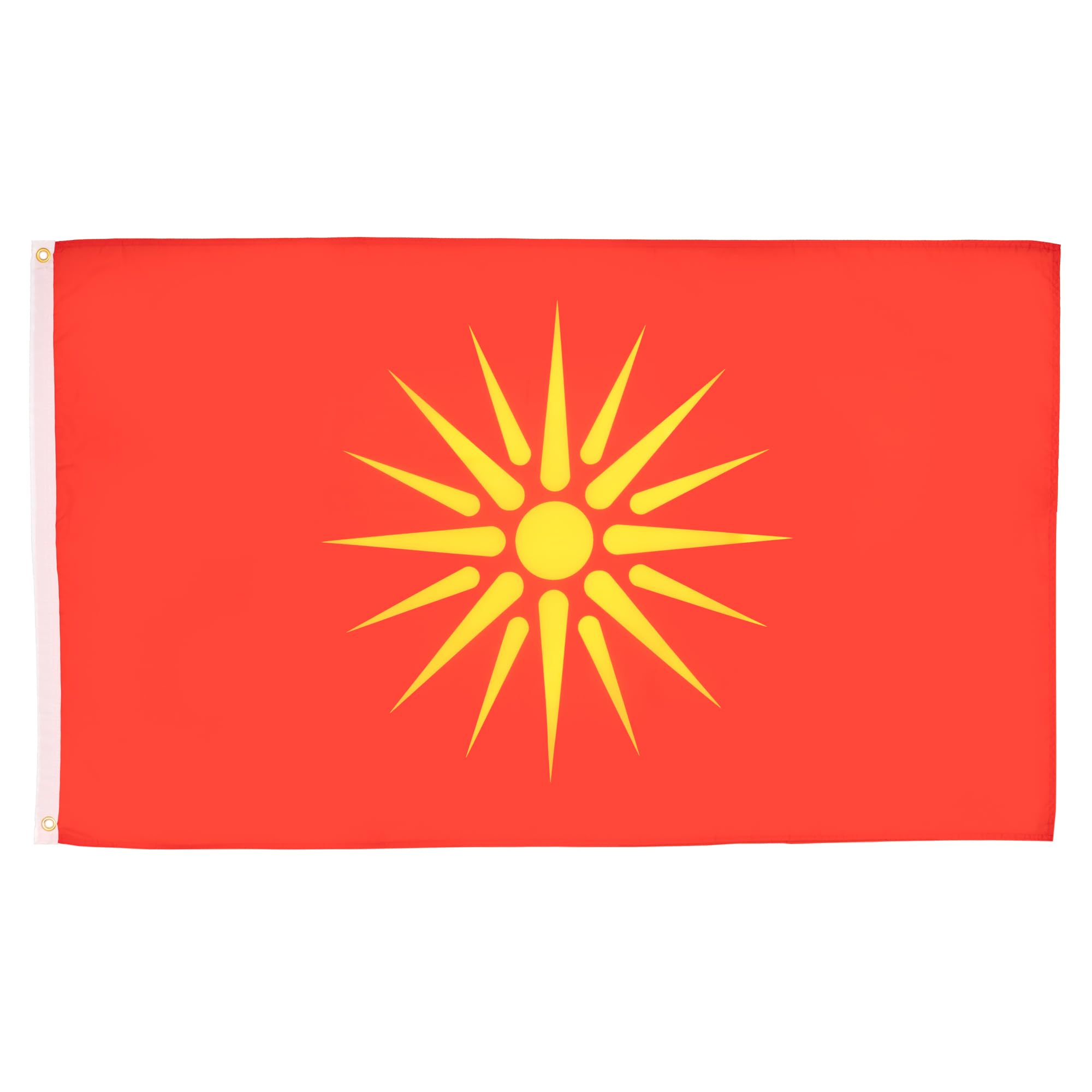 AZ FLAG - Macedonia Old Flag - 2x3 Ft - 100D Polyester Former Macedonian Banner with Two Metal Grommets - Fade Resistant - Vivid Colors - 2' x 3' Feet - 90x60 Cm
