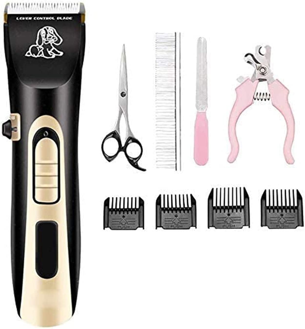 Tosatrici for cani, kit professionale for toelettatura animali domestici Rasoio for cani senza fili ricaricabile Tagliacapelli elettrico for animali domestici Tagliacapelli for cani a basso rumore con