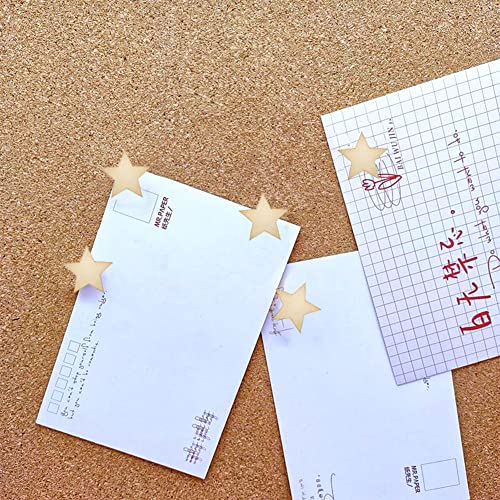 30 Pcs Wood Push Pins Star Shape Cute Decorative Thumbtacks For Cork Boards Map Photos Calendar And Home Office Craft Projects With Box（Star） #TOP3