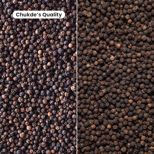 Image of Chukde Kaali Mirch Sabut, Black Peppercorns Whole Spices, 50g