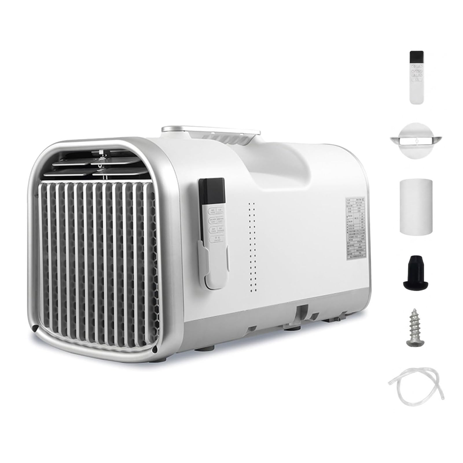 LURECAQING Portable Air Conditioner, Fast Cooling Mini AC Unit, 4-in-1 Cooling Dehumidifier Fan 42dB Sleep Mode, 60°F-90°F for Small indoor/outdoor spaces such as office, bedroom,campsite 5100BTU