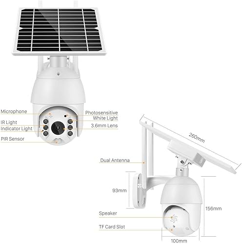 Miniatura 7 de Cámara WiFi para exteriores con visión nocturna y detección de movimiento