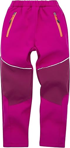 Pantalones de nieve para niños, forro polar cálido, esquí, senderismo, snowboard, pantalones para niños y niñas, impermeables, resistentes al viento