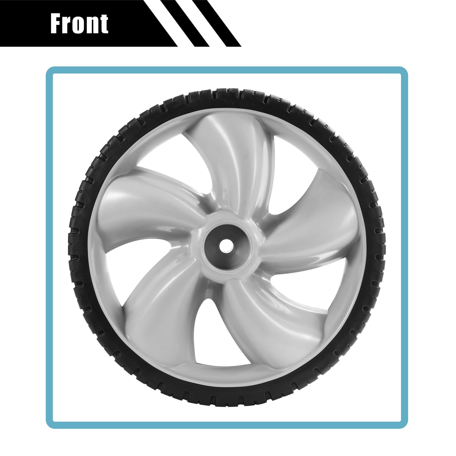 Ruedas traseras de 12 x 1.75 pulgadas para cortacésped Craftsman Arnold 490-324-0002, neumáticos de plástico de 12 pulgadas compatibles con cortacéspedes Poulan, Brute, Hon da, Hu sqvarna,
