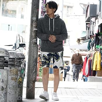 新品　PGG ストレッチ　メンズ総柄ショートパンツ　4 Amazon | [ジョーカーセレクト] 総柄ショーツ ショートパンツ メンズ