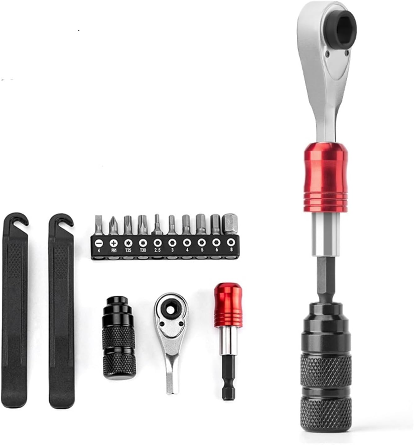 Bicycle Multifunction Repair Tool 72Tooth Ratchet Wrench Torque Screwdriver Lightweight Portable Bike Maintenance Tools