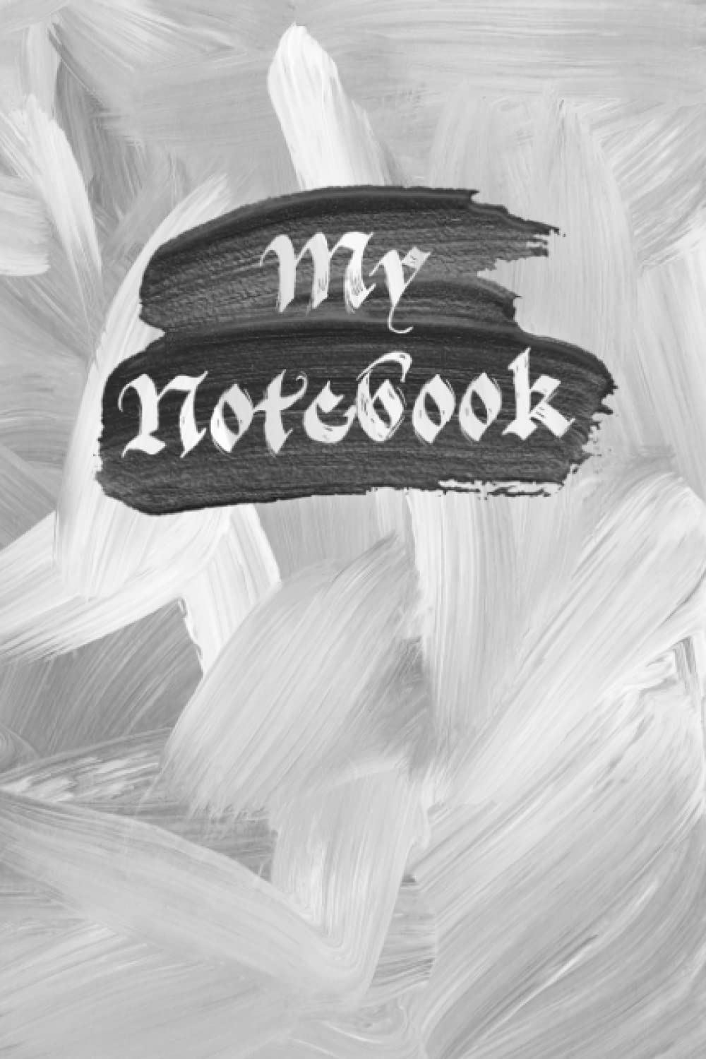 My Notebook: Black and white lined notebook / birthday gift, 120 pages, soft cover, matte finish
