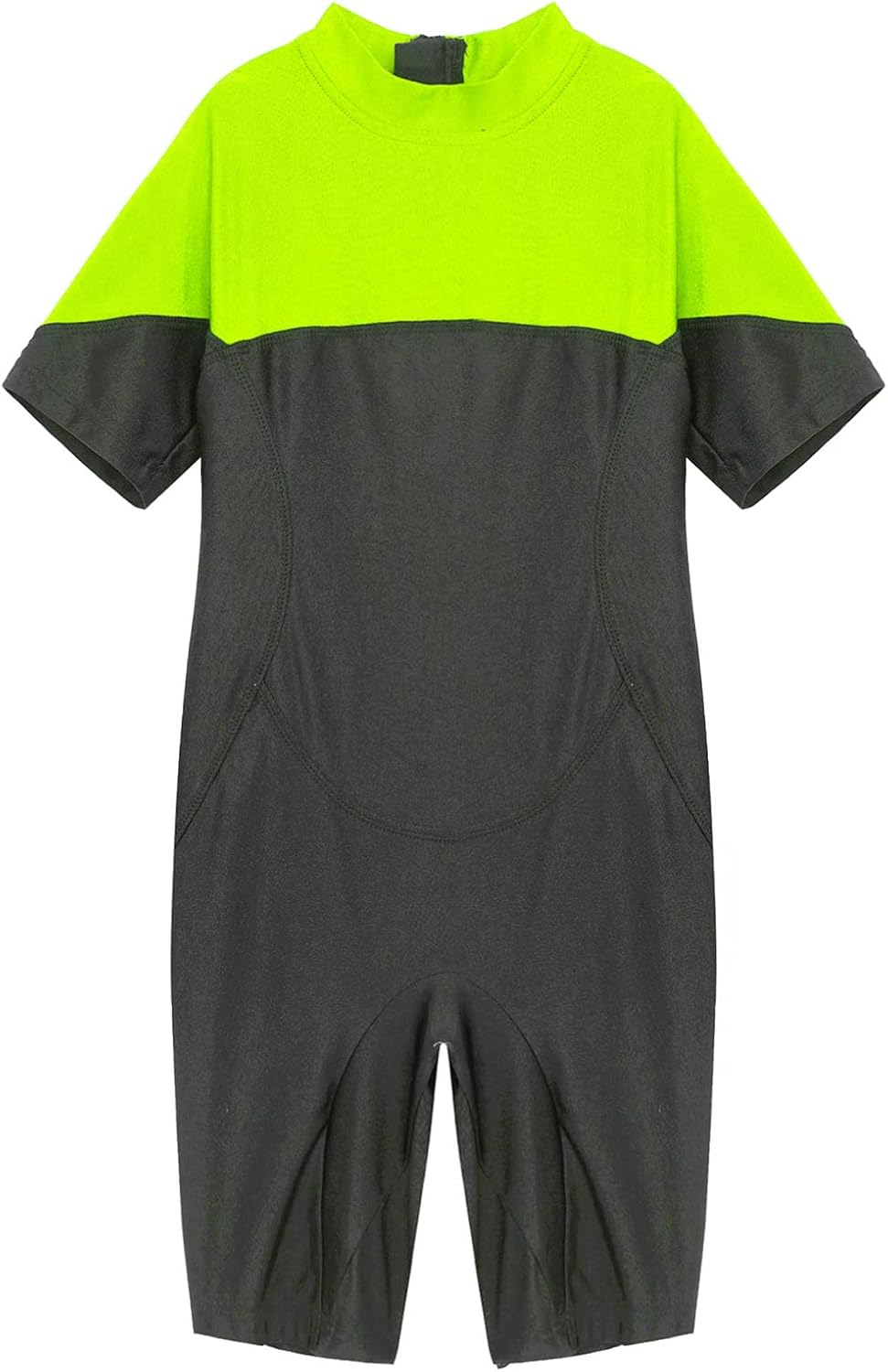 CHICTRY Unisex Boys Girls Thermal Shorty Wetsuit Short Sleeve Zip Back UPF 50+ One Piece Swimsuit