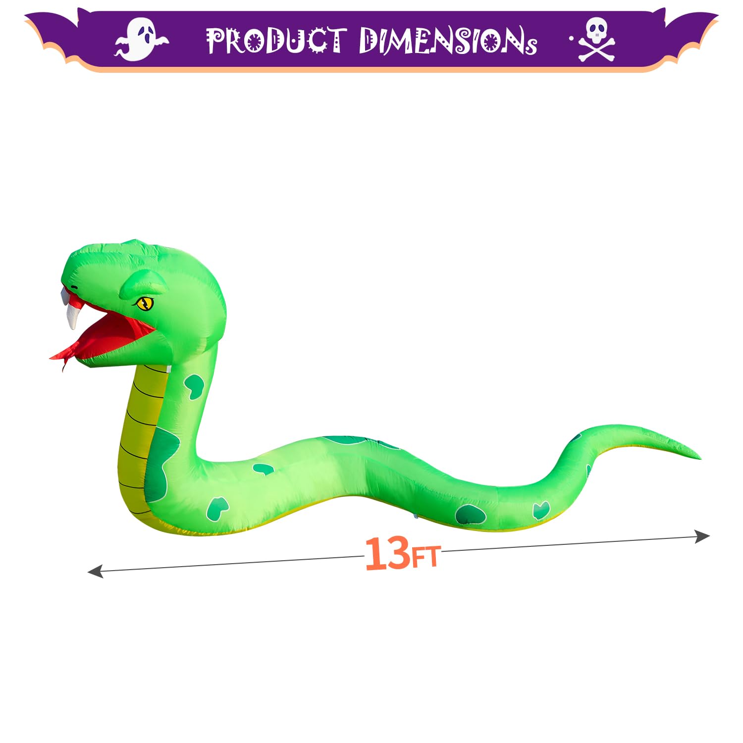 Snapklik.com : DomKom 13FT Halloween Inflatable Blow Up Decorations