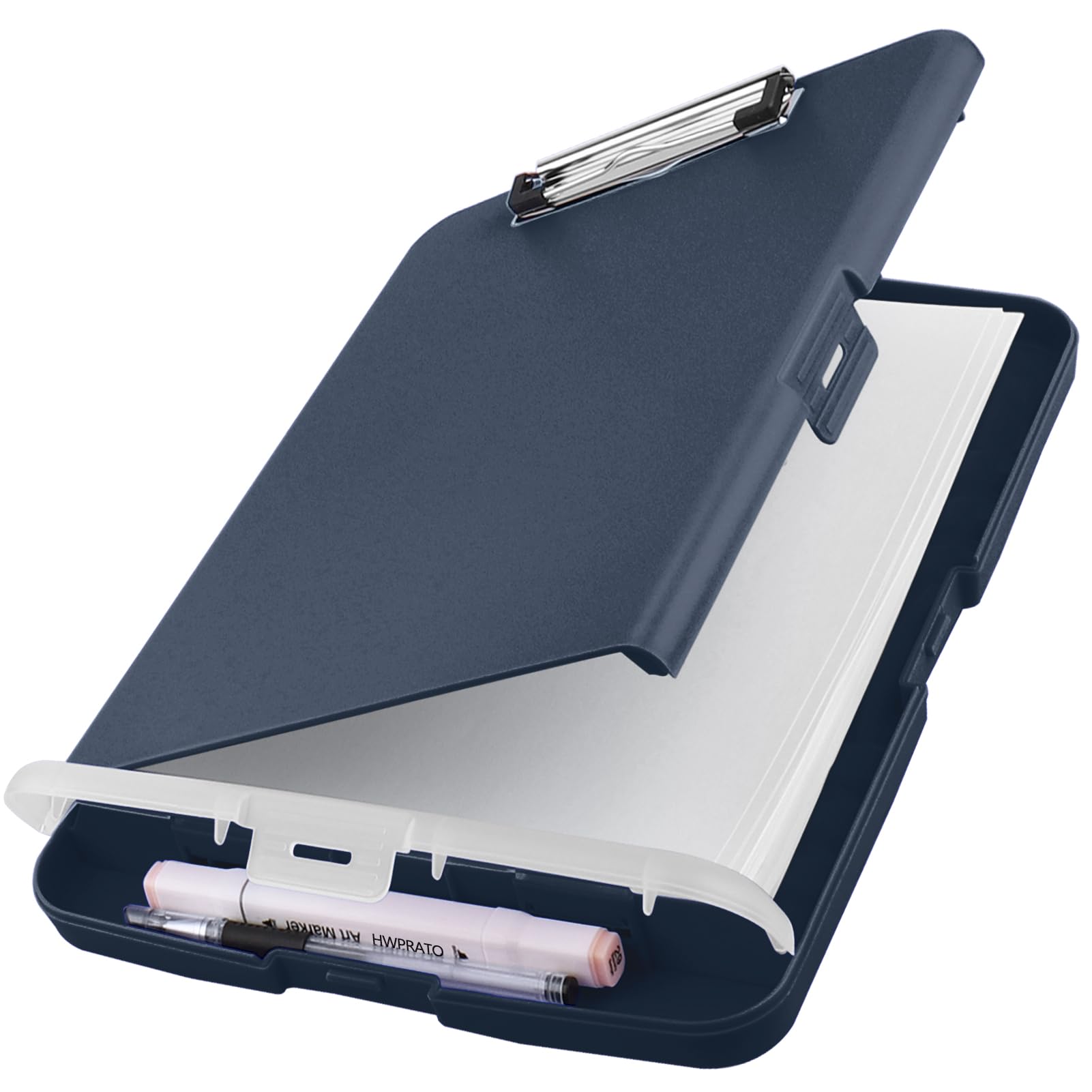 HWPRATO Clipboards Organizer Clipboard with Storage Nursing Clipboard Foldable File Folder Plastic Folio with Storage Case for Teacher,Kids,Doctor,