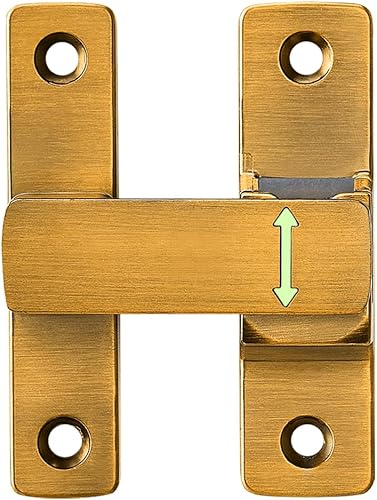Miniatura 7 de Paquete de 2 cierres abatibles de 90180 grados, perno de bloqueo resistente para aplicaciones de puertas, graneros, jardines, vallas, cobertizos y