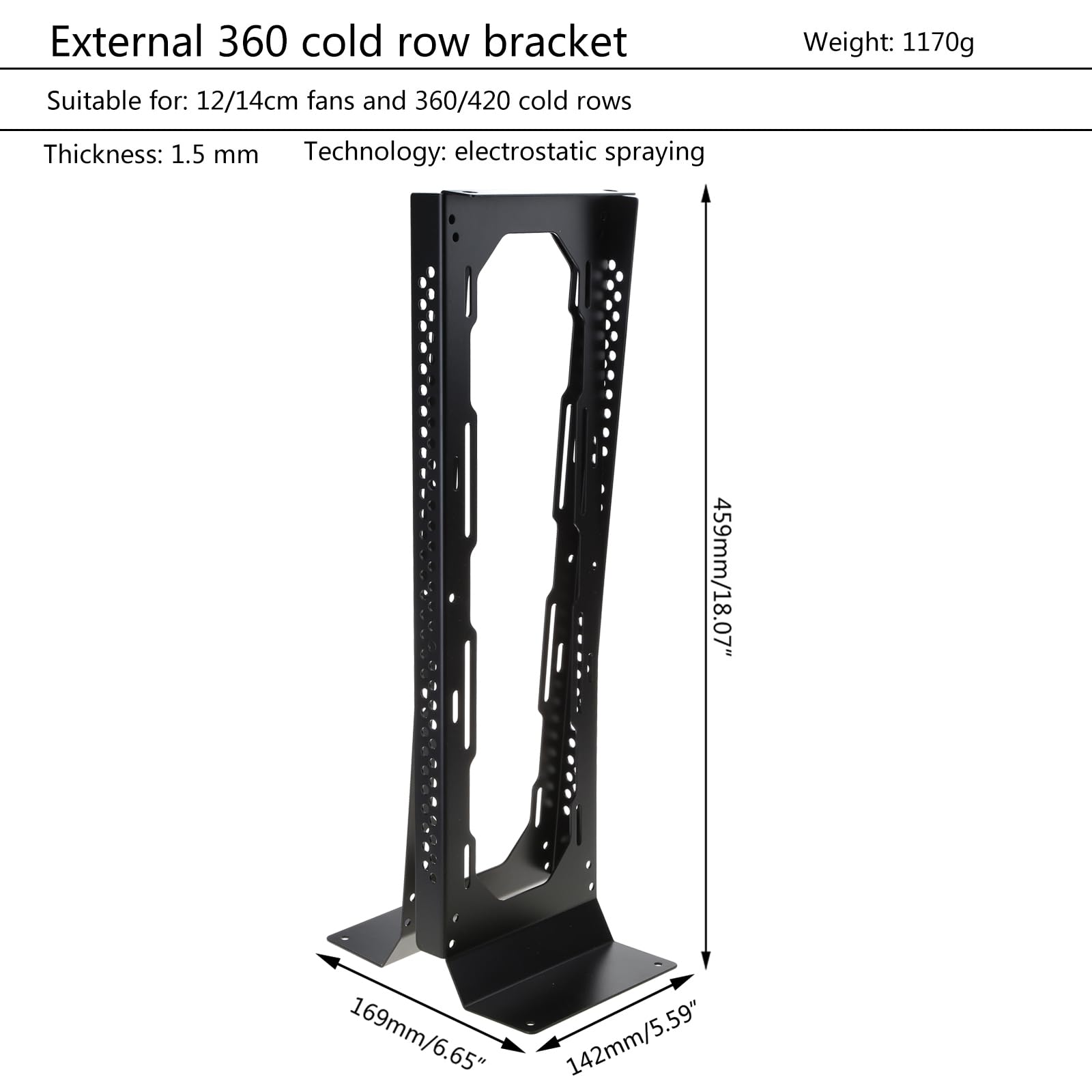 Soporte externo de refrigeración por agua para computadora ITX para funda portátil