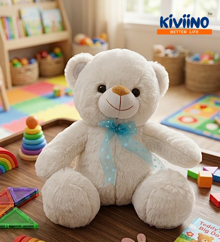 Image of Soft Toy Cuddly Teddy Bear| 30cms for Girls & Boys Plush Stuffed Animals Ultra Soft Toys |Perfect for Birthday Gifts (Teddy Bear, Cream, 30Cms)