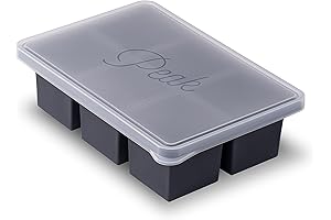 Souper Cubes Silicone Freezer Tray with Lid - 6 Large 1-Cup Cube Portions for Soup