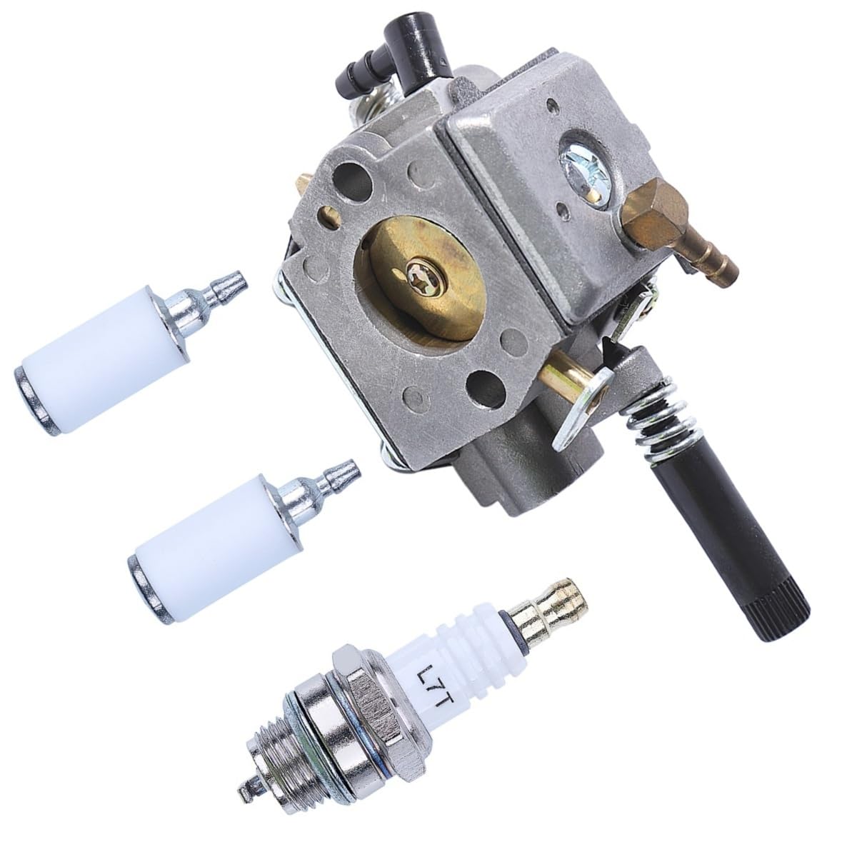 Kit de carburador, Filtro de Combustible y bujías Apto para Motosierra 488, Repuesto A021003090 72365-81000