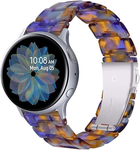 Miniatura 8 de TenCloud WZWNEER Y20GT - Correa de reloj de resina compatible con WZWNEER Y20GT para mujeres y hombres, correa de cierre de metal de 0.787 in de